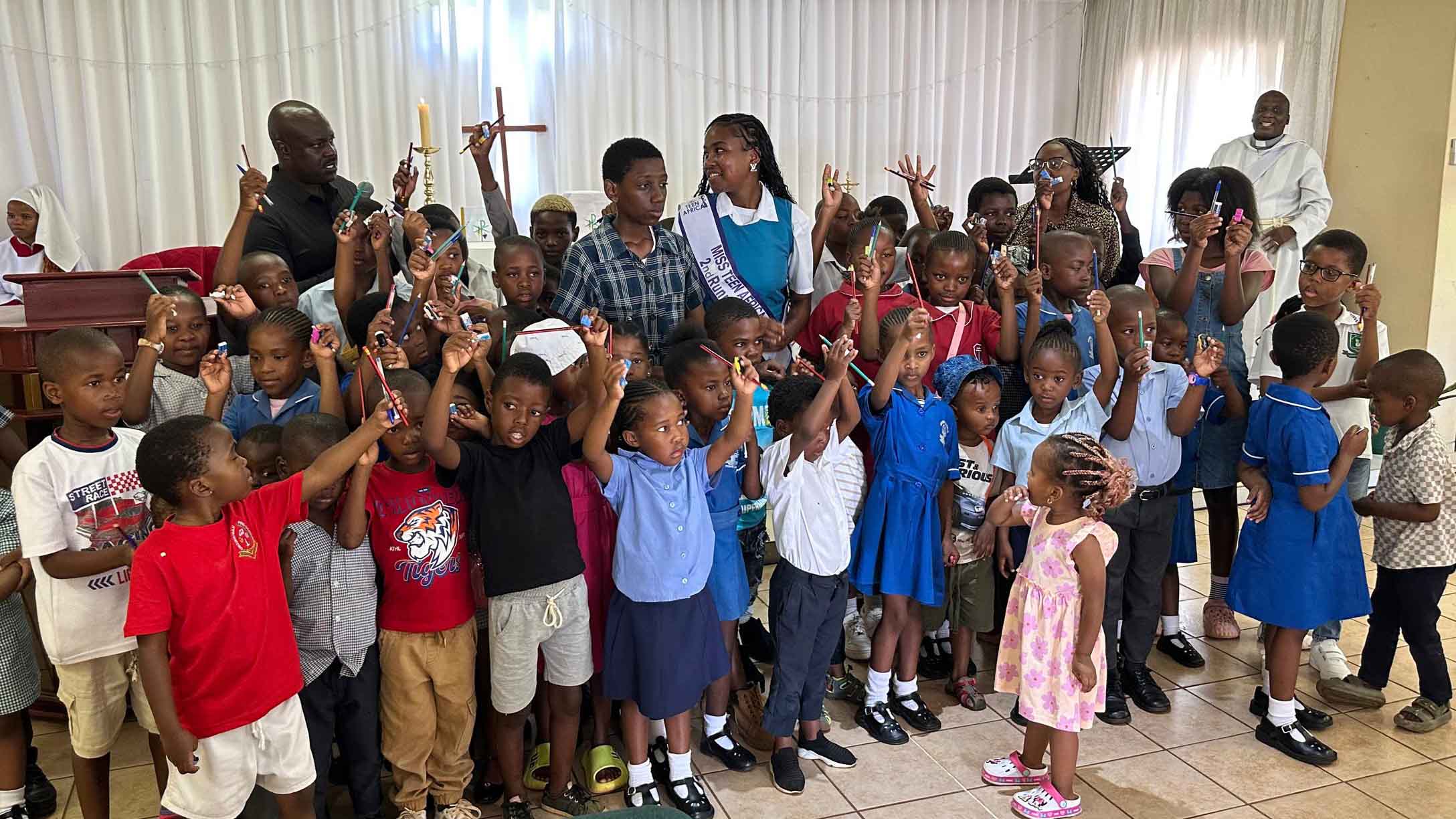 Beauty queen uplifts community for first school term